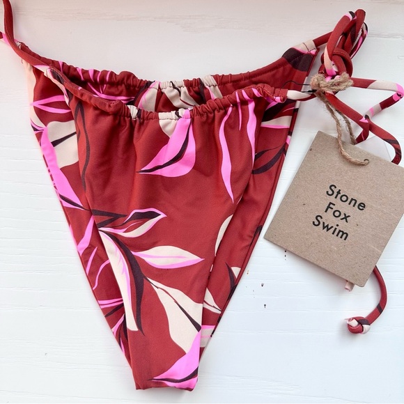 NWT Stone Fox Swim River Havana Bikini Bottoms Large - Picture 2 of 4